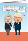 Funny Hillary and Donald Birthday card