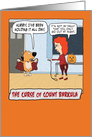 Funny Count Barkula Dog Halloween card