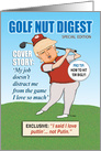 Funny Donald Trump Golf Nut Birthday card