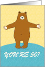 Cute and Funny Birthday Bear Hug card