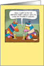 Funny pinata birthday card