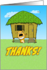 Funny dog thank you card