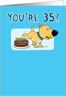 Funny 35th Birthday Card