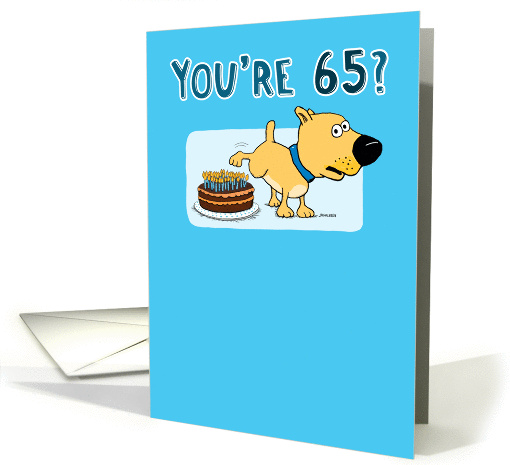 Funny 65th Birthday card (1296282)