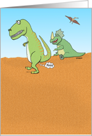 Funny Dinosaur Old Fart Birthday Card