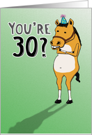 Funny 30th Birthday Card