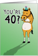 Funny 40th Birthday Card