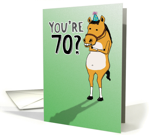 Funny 70th Birthday card (1297900)