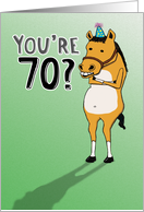 Funny 70th Birthday Card