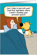 Funny Birthday Dog Nightmare card