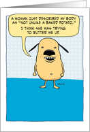 Funny Lumpy Dog birthday card