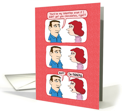 Funny No Chocolates on Valentine's Day card (1373828)