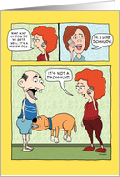 Funny Wiener Dog Birthday card