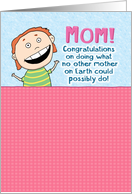 Funny Put Up With Me Mother’s Day For Mom card