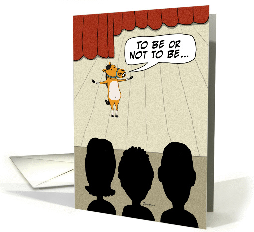 Funny Little Horse Play Anniversary card (1385836)