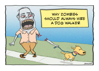 Funny Zombie Dog...