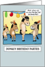 Birthday - donkey doings card