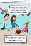 Birthday - legally speaking card