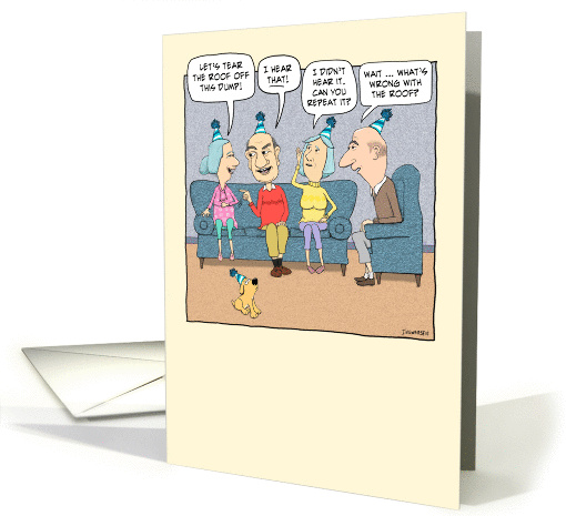 Funny Old Folks Birthday Party card (196857)
