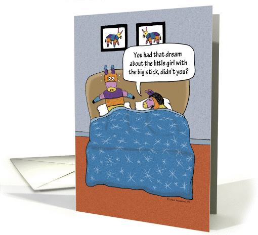 Funny Pinata Nightmare Birthday card (196861)