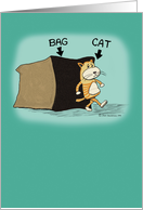 Love - Cat’s out of the bag card