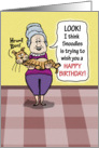 Happy Birthday - Hairball card