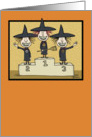 Halloween card  Best Witches card