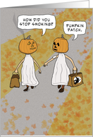 Halloween card  Pumpkin Patch card