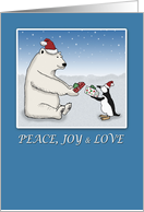 Christmas card: Warm wishes card