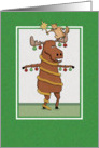 Christmas card: Moose tree card