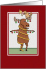 Christmas card: Moose tree card