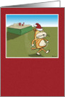 Christmas card: Sandy Claws card