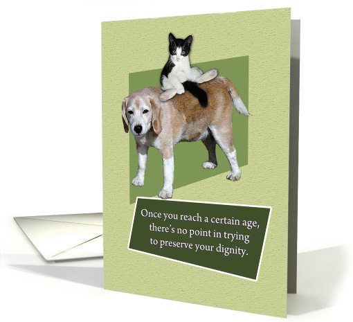 Birthday card: No Dignity card (288445)