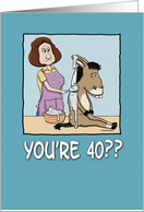 Birthday: 40th Frosts Your Ass card
