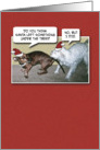 Christmas card: Excited dogs card