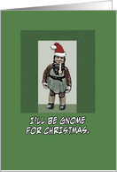 Gnome For Christmas card