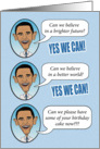 Yes We Can birthday card