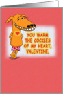 Valentine’s Day card: Cockles card