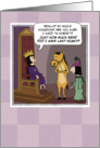 Funny birthday card: Kingdom For a Horse card