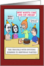 Funny birthday card: Zombies card