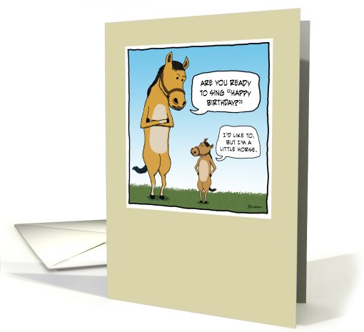 Little Horse birthday card (425915)