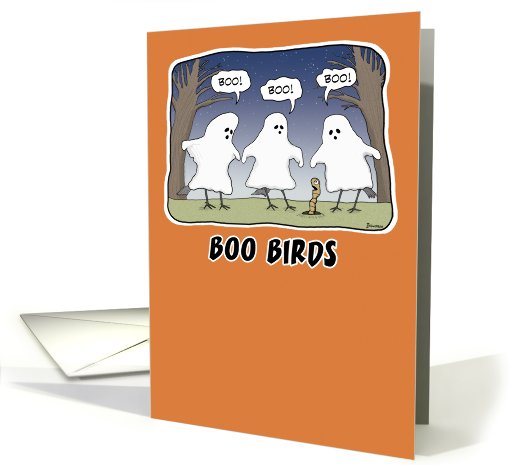 Funny Halloween card: Boo Birds card (498359)