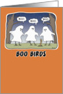 Funny Halloween card: Boo Birds card