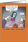 Funny Halloween card: Zombie Family card