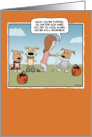 Funny Halloween card: Puppies card