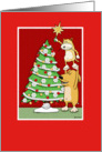 Cute Christmas card: Cat and Dog card