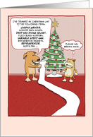 Funny Christmas card: Wish List card