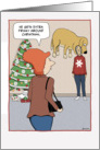 Funny Christmas card: Frisky Dog card