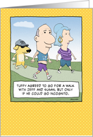 Funny birthday card: Incognito card