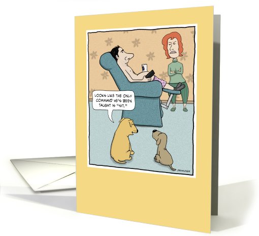 Funny birthday card: Sit card (560250)